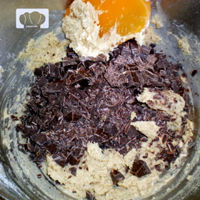 receta de cookies con trocitos de chocolate