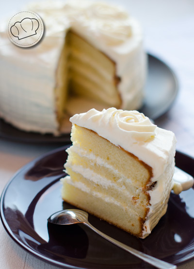 receta de pastel blanco o white cake