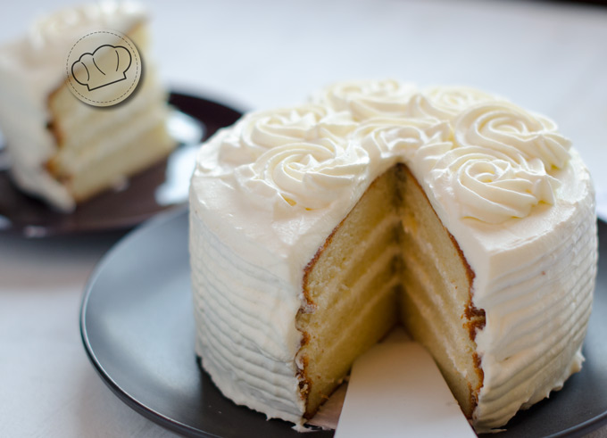receta de pastel blanco o white cake