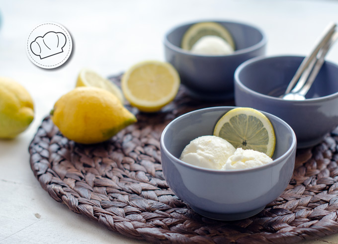 receta de helado de limon